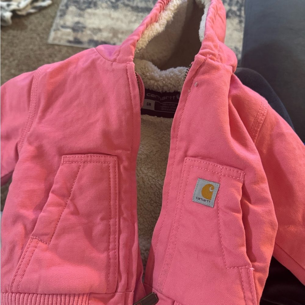 Carhartt Pink Sherpa-Lined Jacket